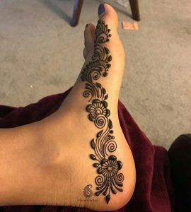 henna leg designs