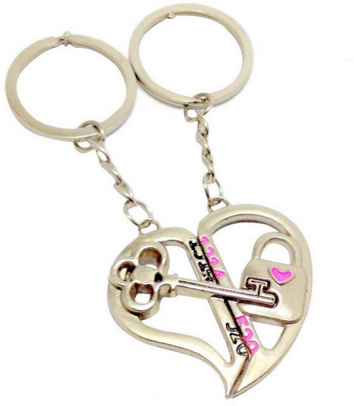 Anishop Couple Key Lock Key Chain