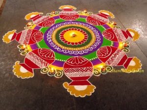 20 Beautiful Pongal Pot Rangoli for your inspiration - Wedandbeyond