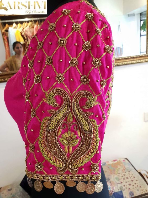 Throw back My beautiful and very sweet bride Sainthave ❤️ hair and makeu… |  Silk saree blouse pattern, Silk saree blouse designs patterns, Designer  blouse patterns