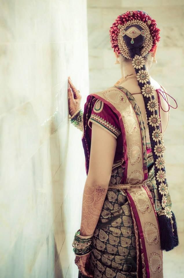 Beautiful South Indian Jadas We Spotted On Real Brides
