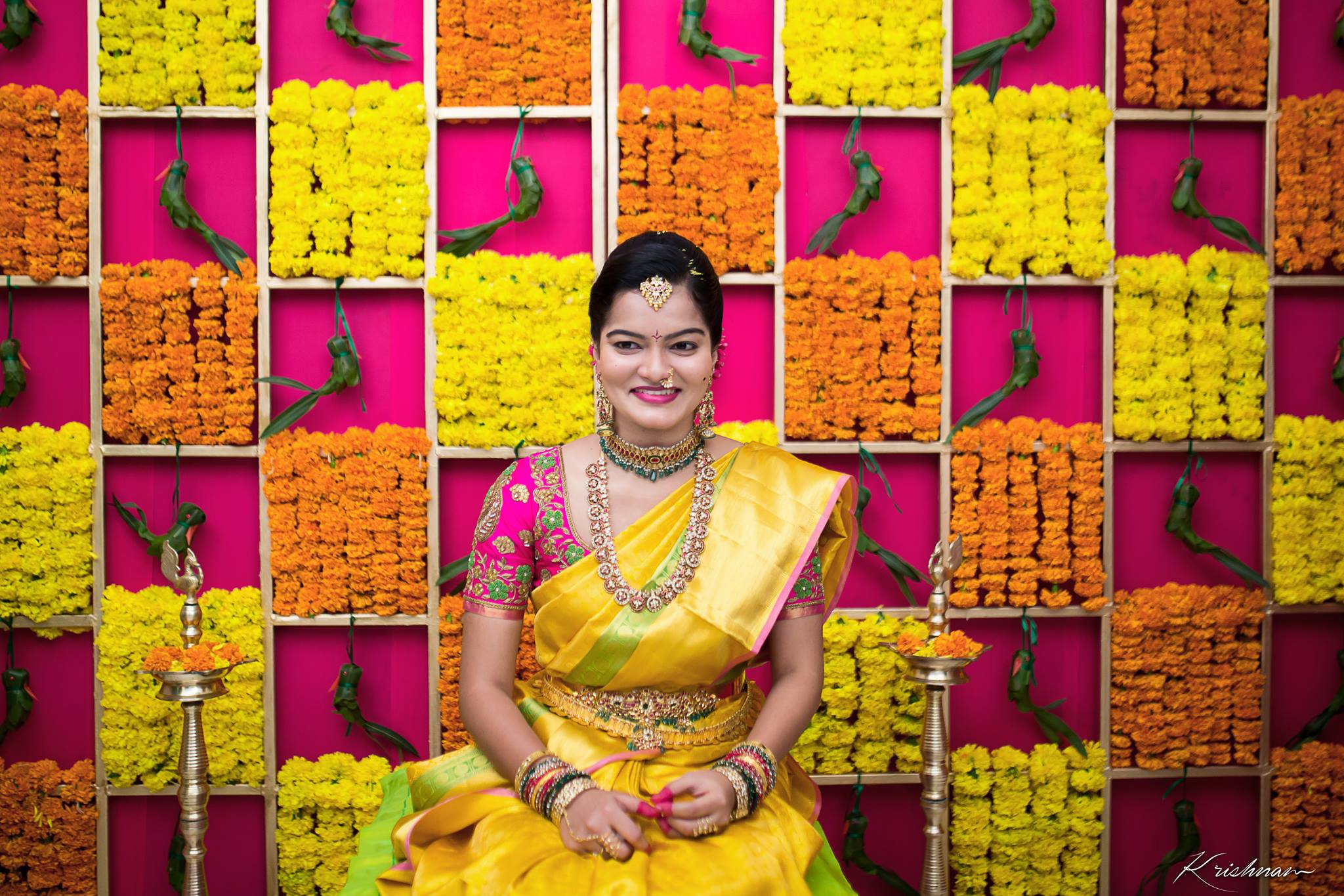 Amazing Yellow Silk saree | Photo Gallery 