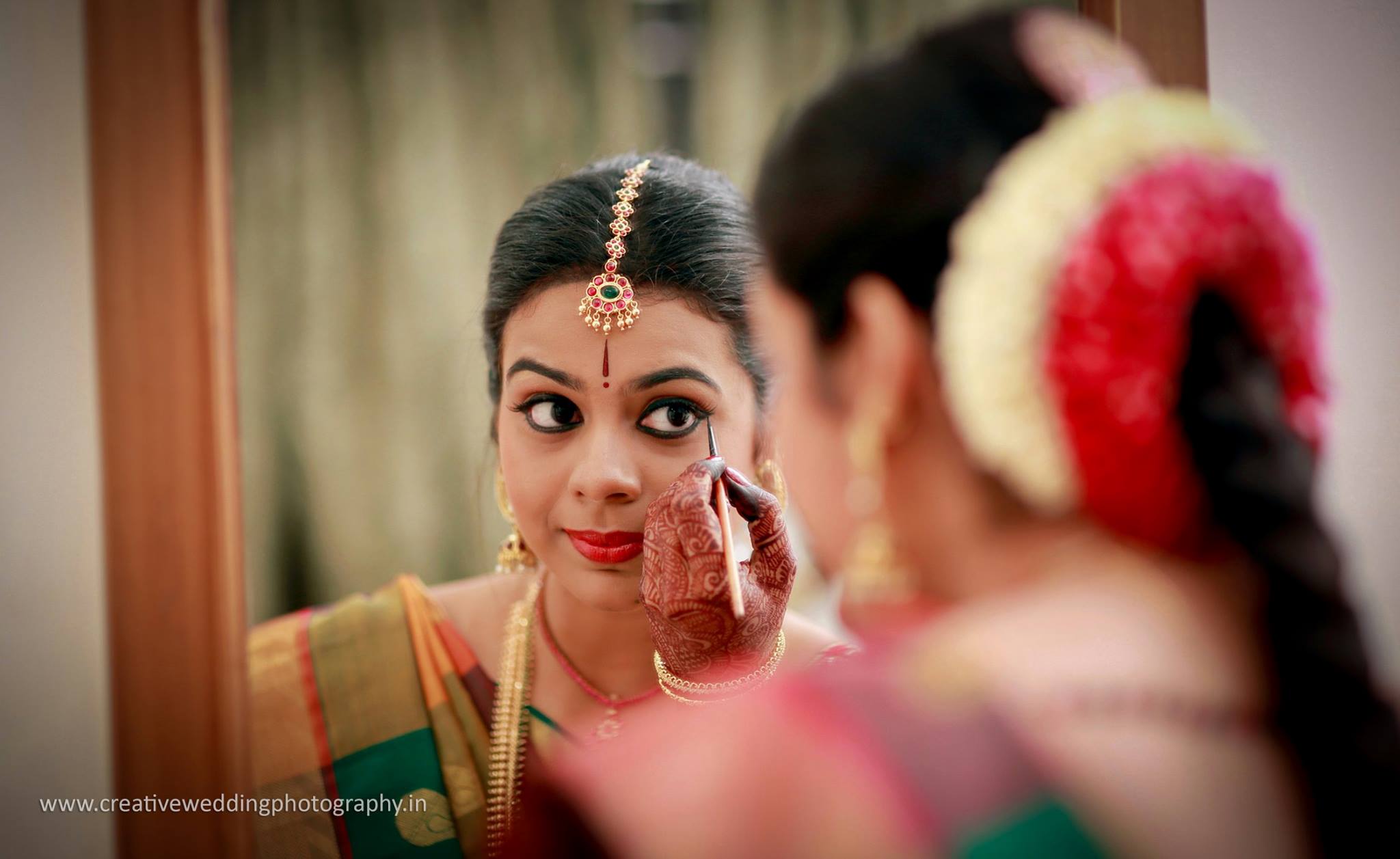 Beautiful Eye Makeup using Kajal